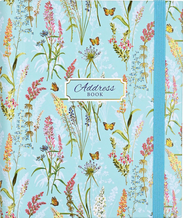 Blooms & Butterflies Large Address Book