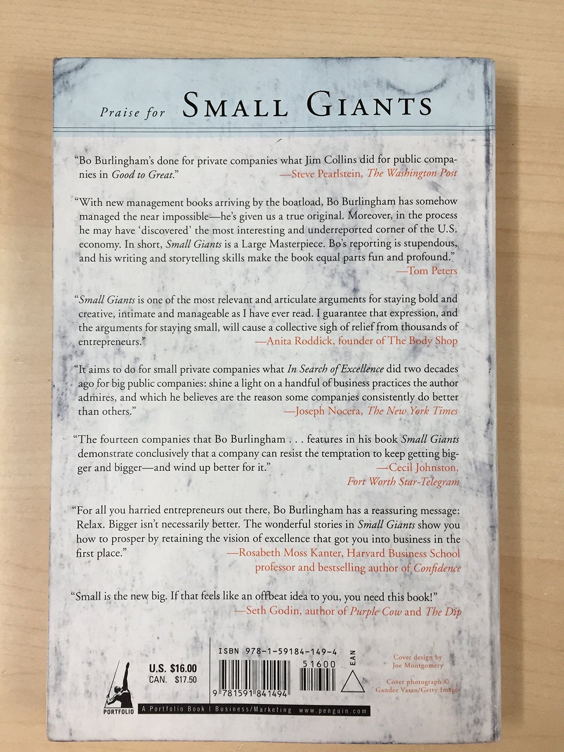Small Giants: Companies That Choose to Be Great Instead of Big
