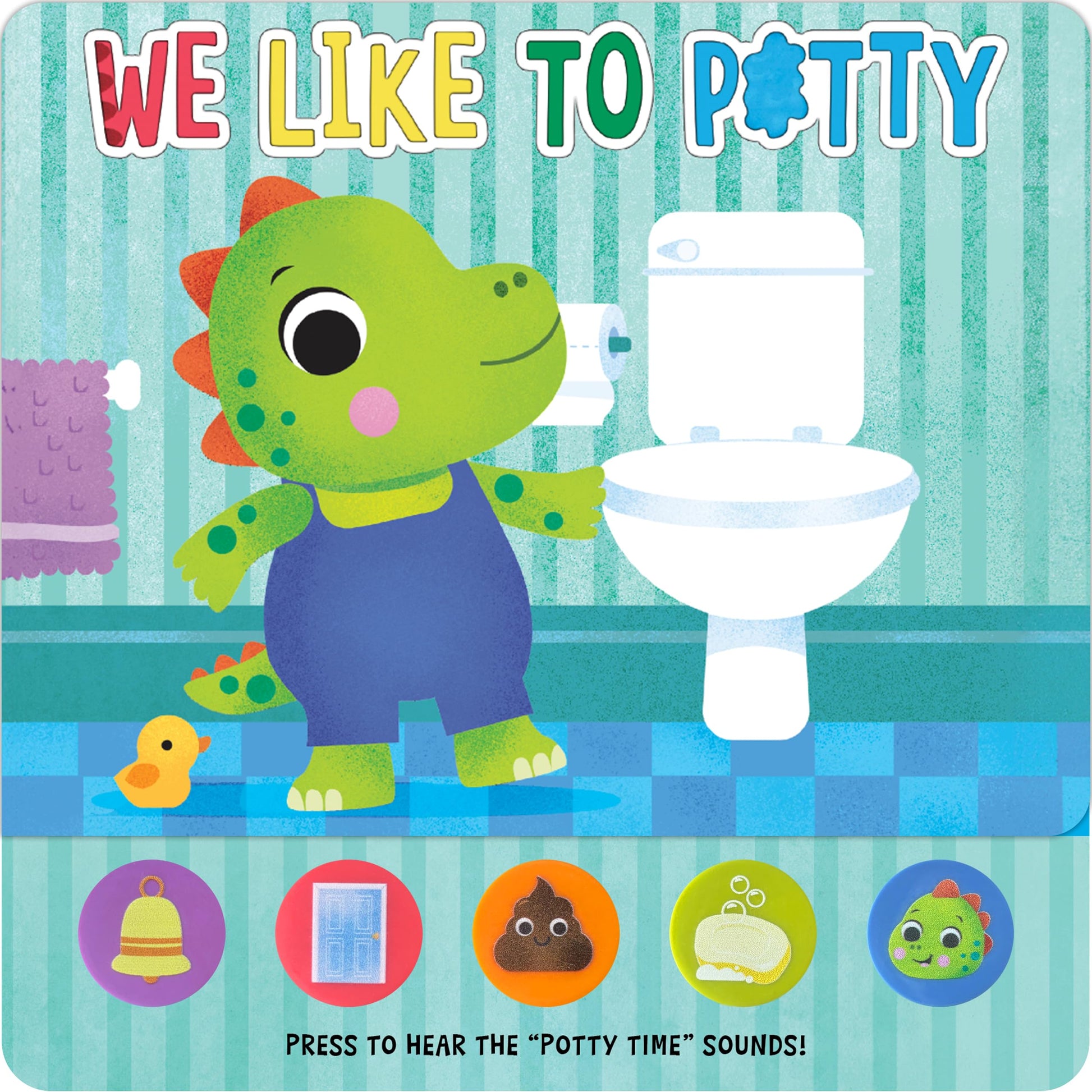 Little Hippo Books We Like to Potty  Interactive Toddler Books with Funny Bathroom Sounds  Sound Board Books & Kids Books  Dinosaur Baby Book with Sound