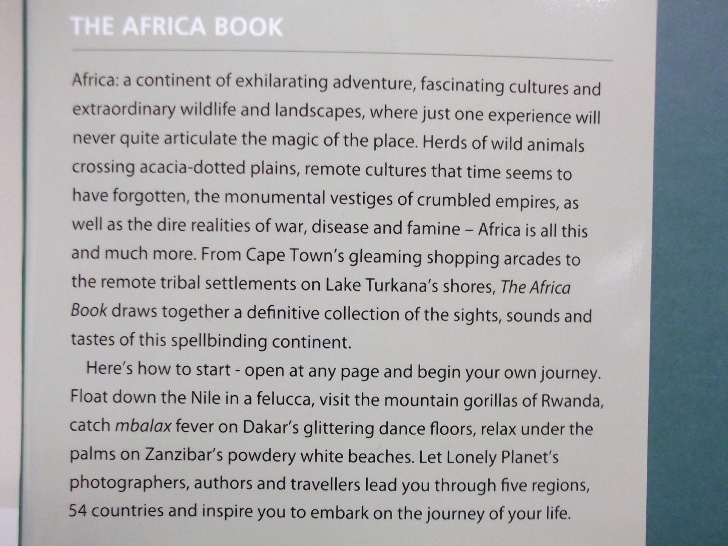 Lonely Planet The Africa Book (General Pictorial)