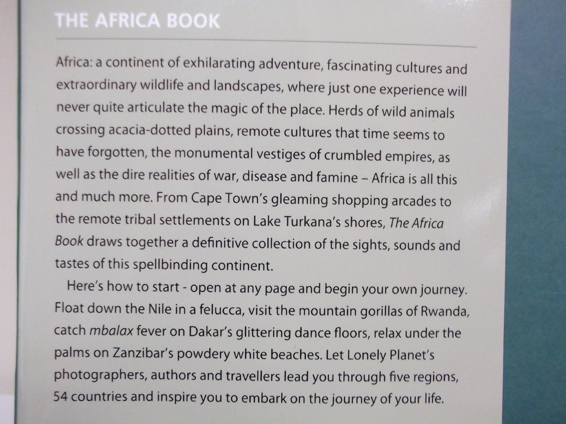 Lonely Planet The Africa Book (General Pictorial)