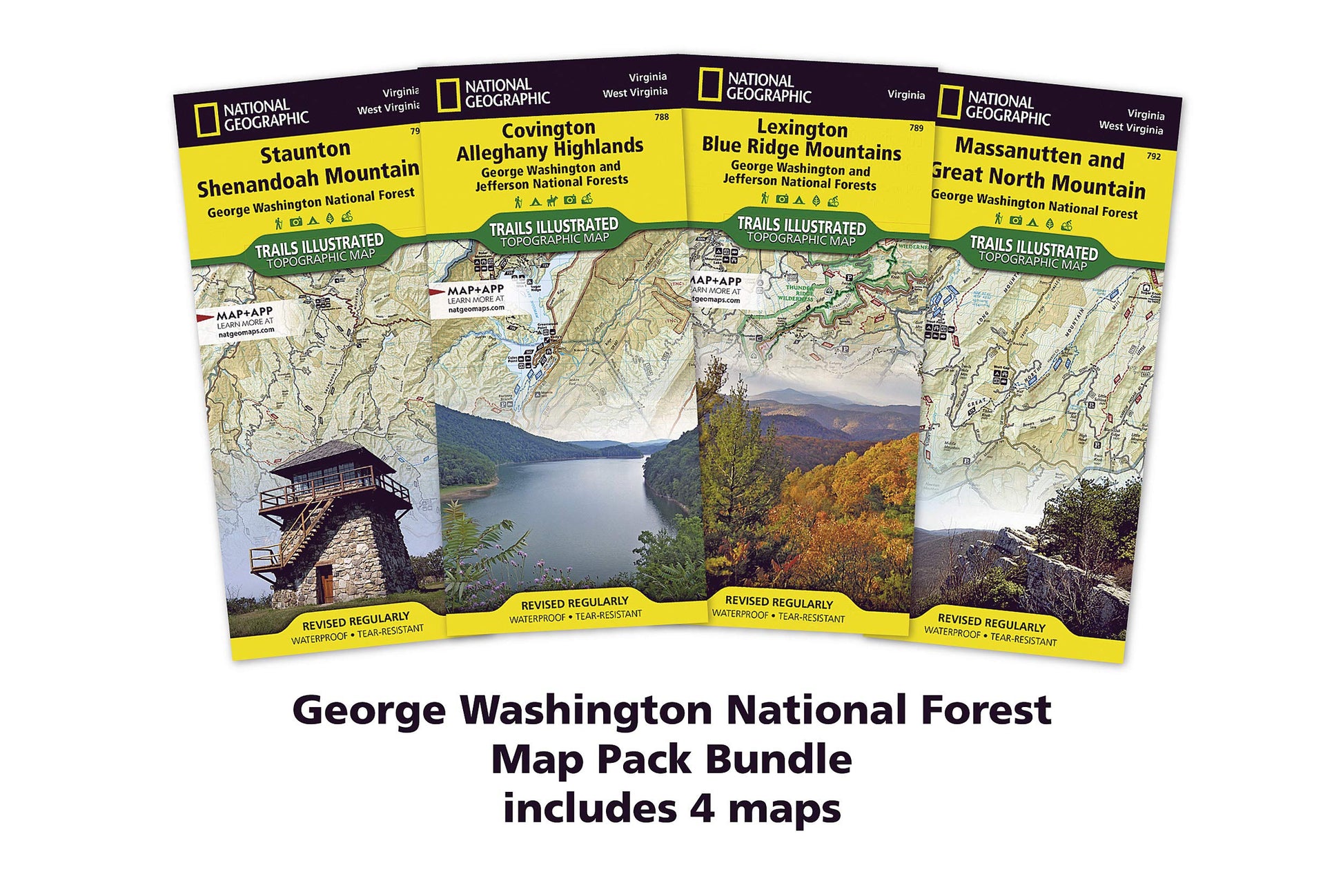 George Washington National Forest [Map Pack Bundle] (National Geographic Trails Illustrated Map)