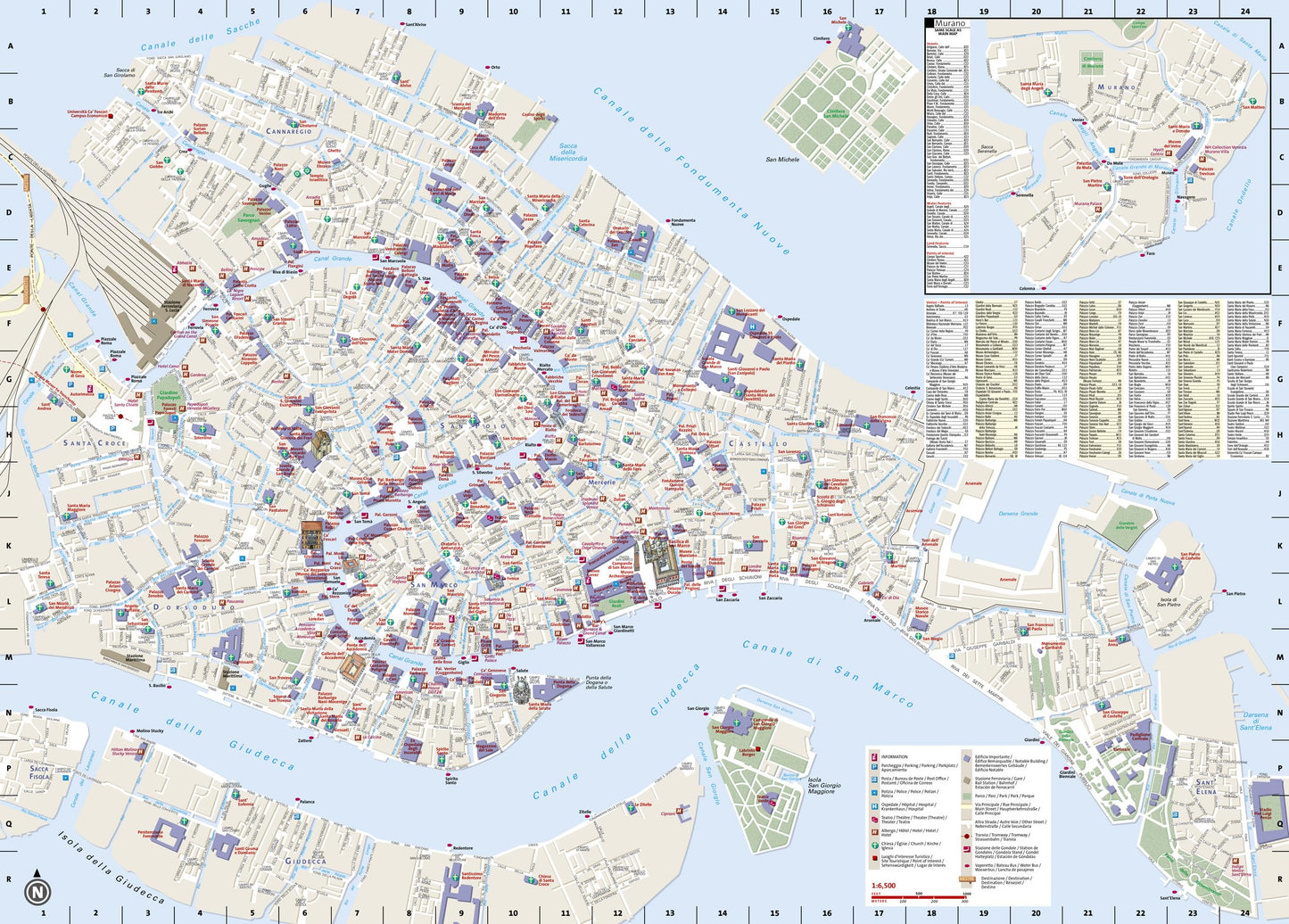 Venice Map (National Geographic Destination City Map)