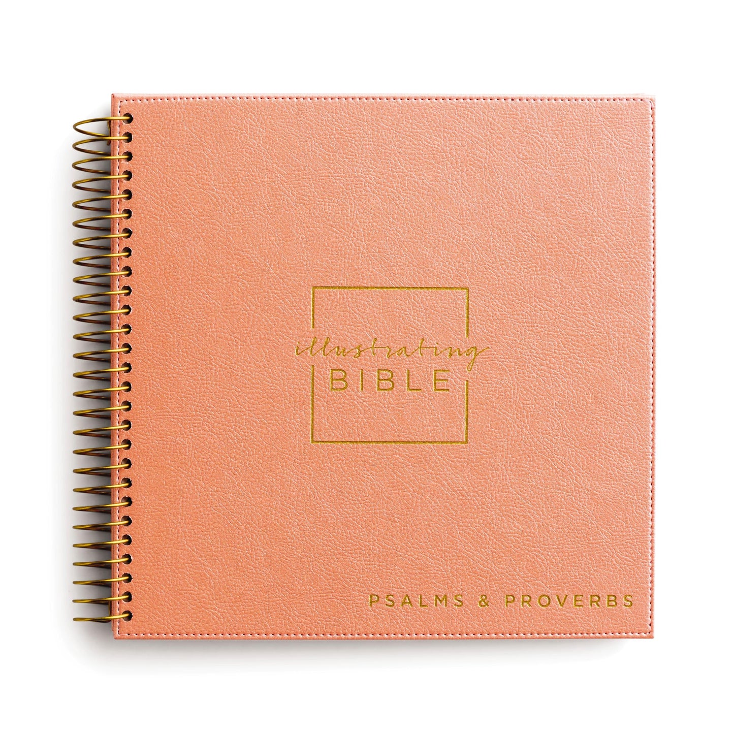 NIV, Spiral-bound Illustrating Bible: Psalms and Proverbs, Leathersoft Spiral, Coral: Draw, Write, and Reflect Your Way Through Scripture