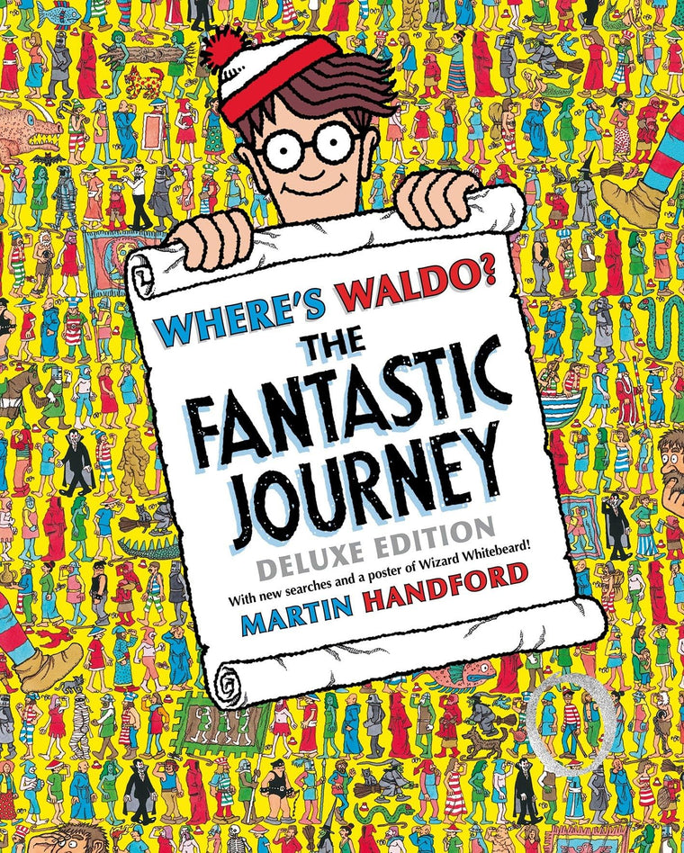 Where's Waldo? The Fantastic Journey: Deluxe Edition with New Searches and Collectible Poster (A Hidden Object Activity Book with Search & Find Puzzles and Spot-the-Difference Game)