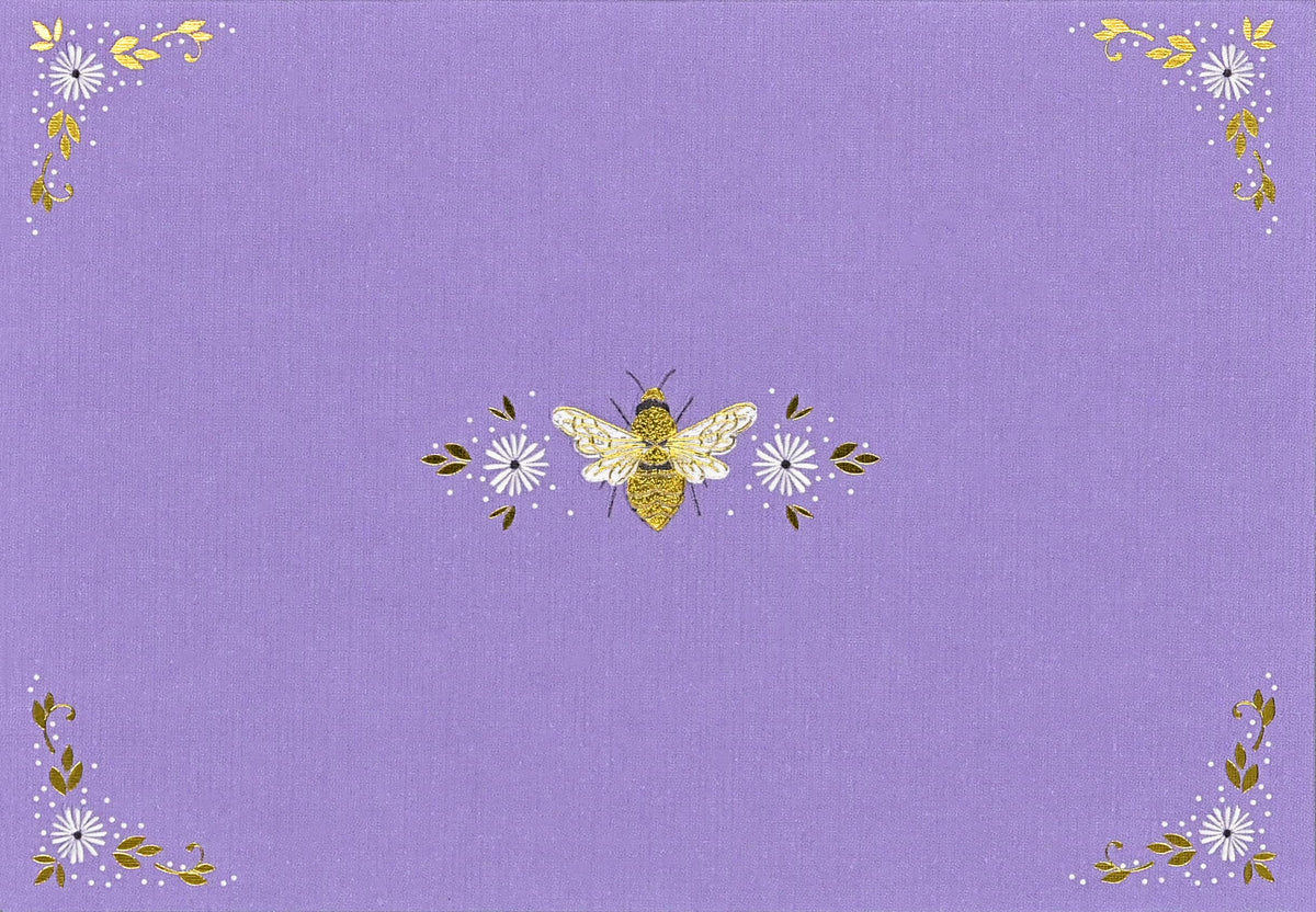 Florentine Bees Note Cards (14 cards, 15 self-sealing envelopes)