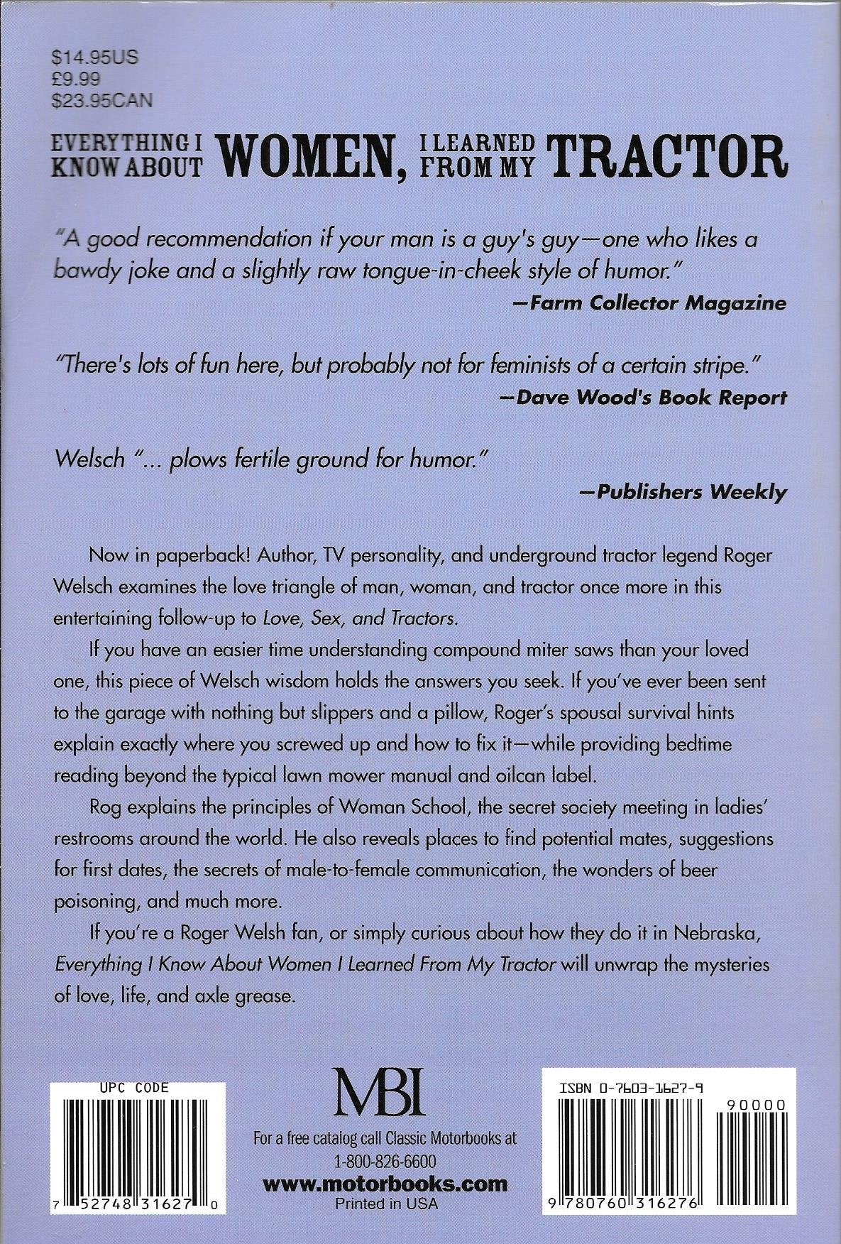 Everything I Know About Women I Learned from My Tractor by W