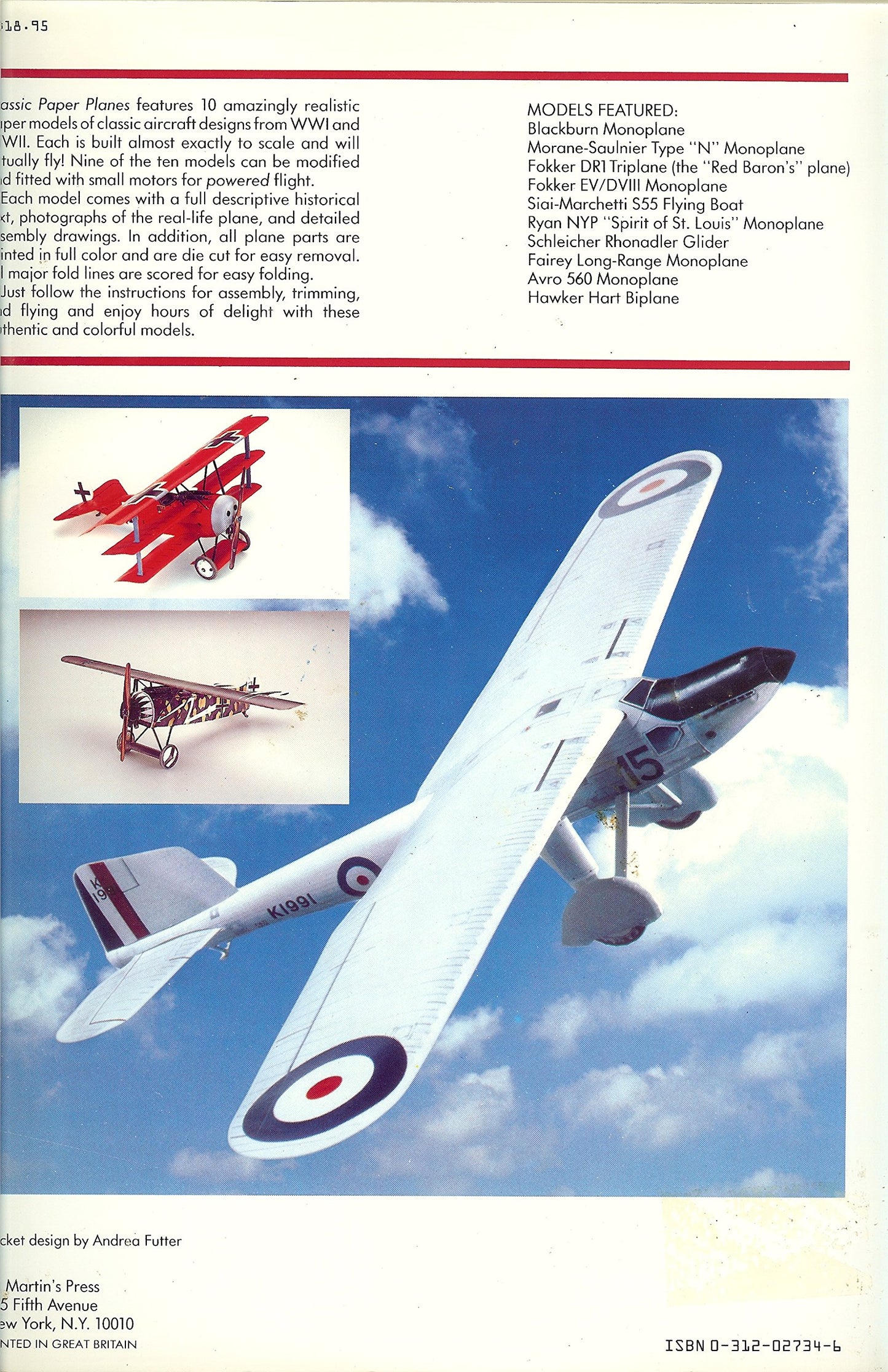 Classic Paper Planes: 10 Classic Airplanes to Build and Fly