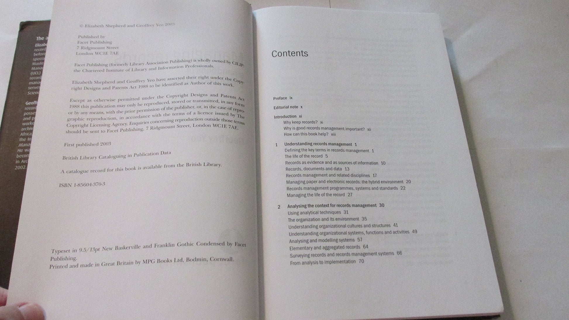 Managing Records: A Handbook of Principles and Practice