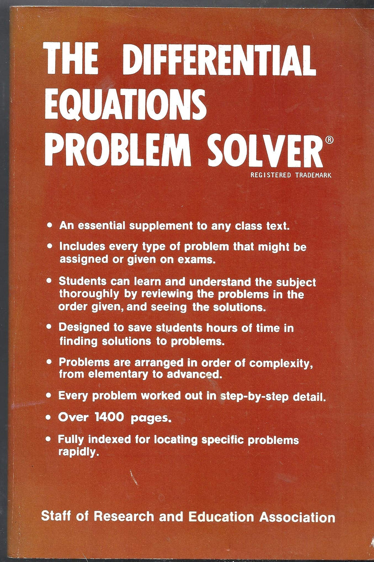 The Differential Equations Problem Solver