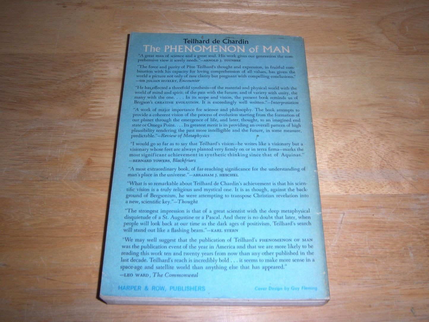 The Phenomenon of Man (Harper Torchbooks) by Pierre Teilhard
