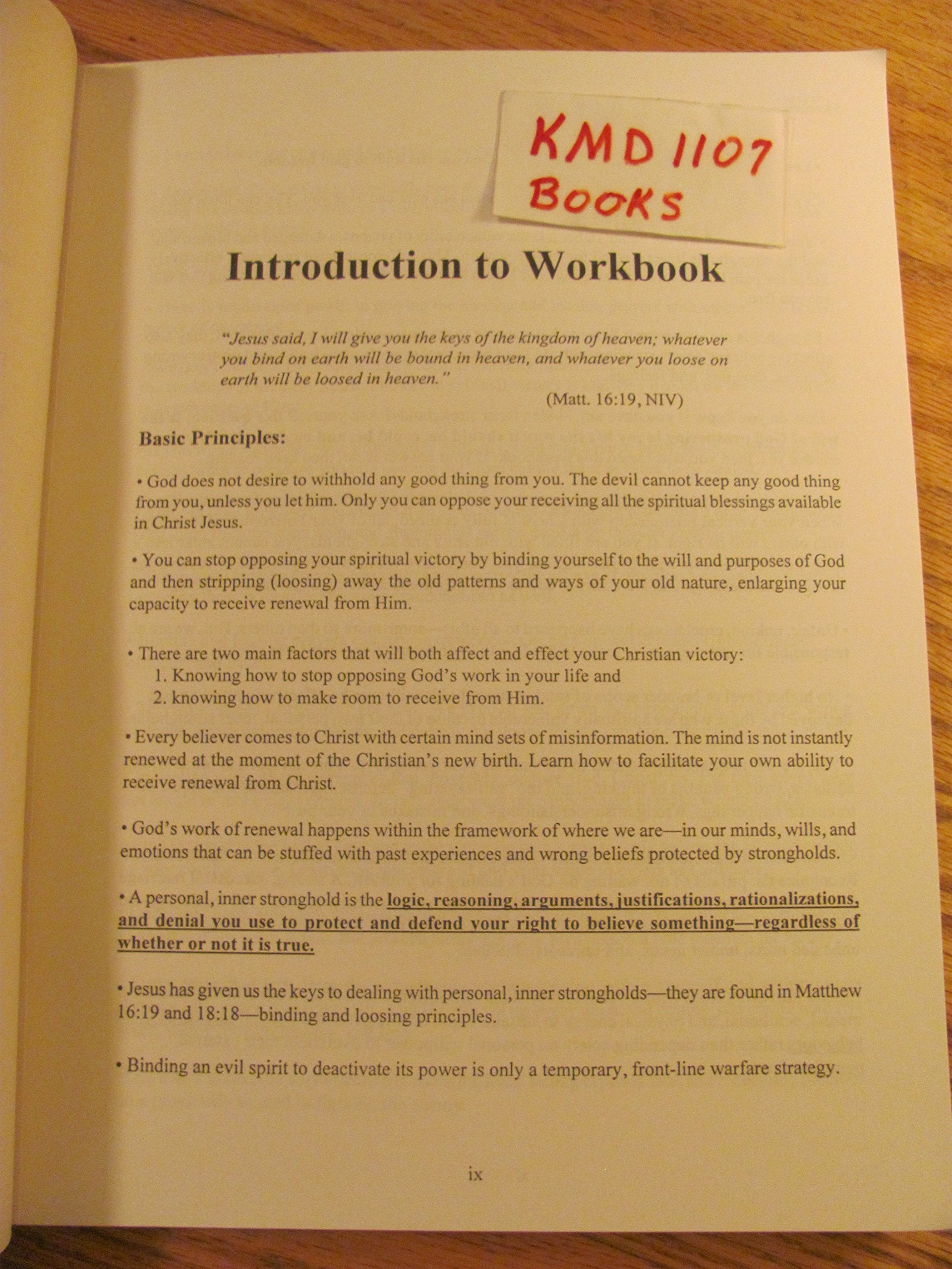 Shattering Your Strongholds Workbook