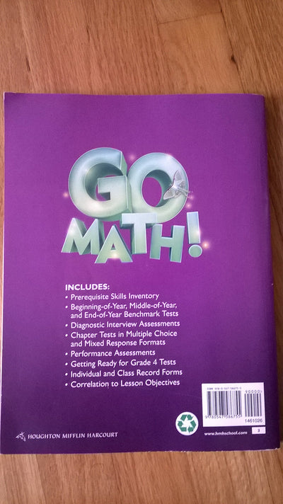 Go Math Assessment Guide Grade 3: Common Core Edition (Hough