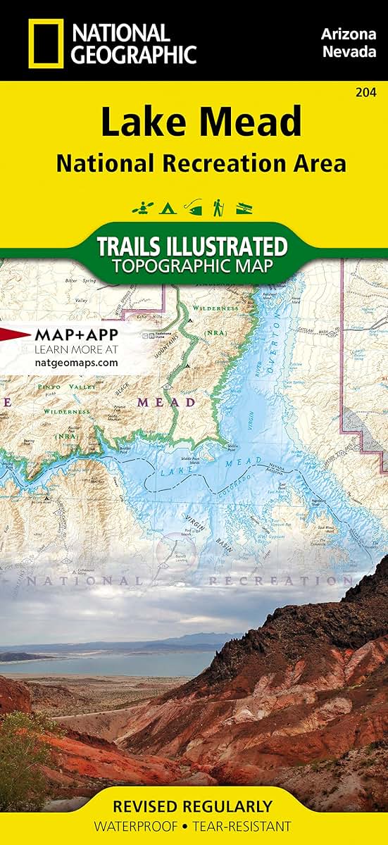 Lake Mead National Recreation Area Map (National Geographic Trails Illustrated Map, 204)