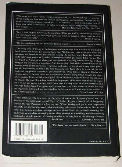 A Heartbreaking Work Of Staggering Genius : A Memoir Based on a True Story