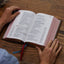 NKJV, Single-Column Reference Bible, Genuine Leather, Blue, Comfort Print: Holy Bible, New King James Version