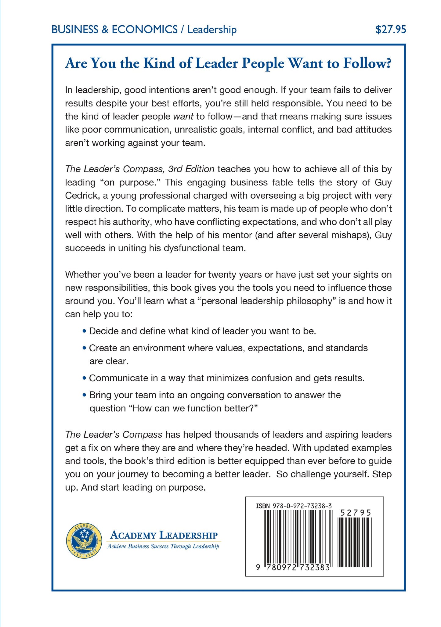 The Leader's Compass, 3rd Edition: A Personal Leadership Philosophy is Your Foundation for Success