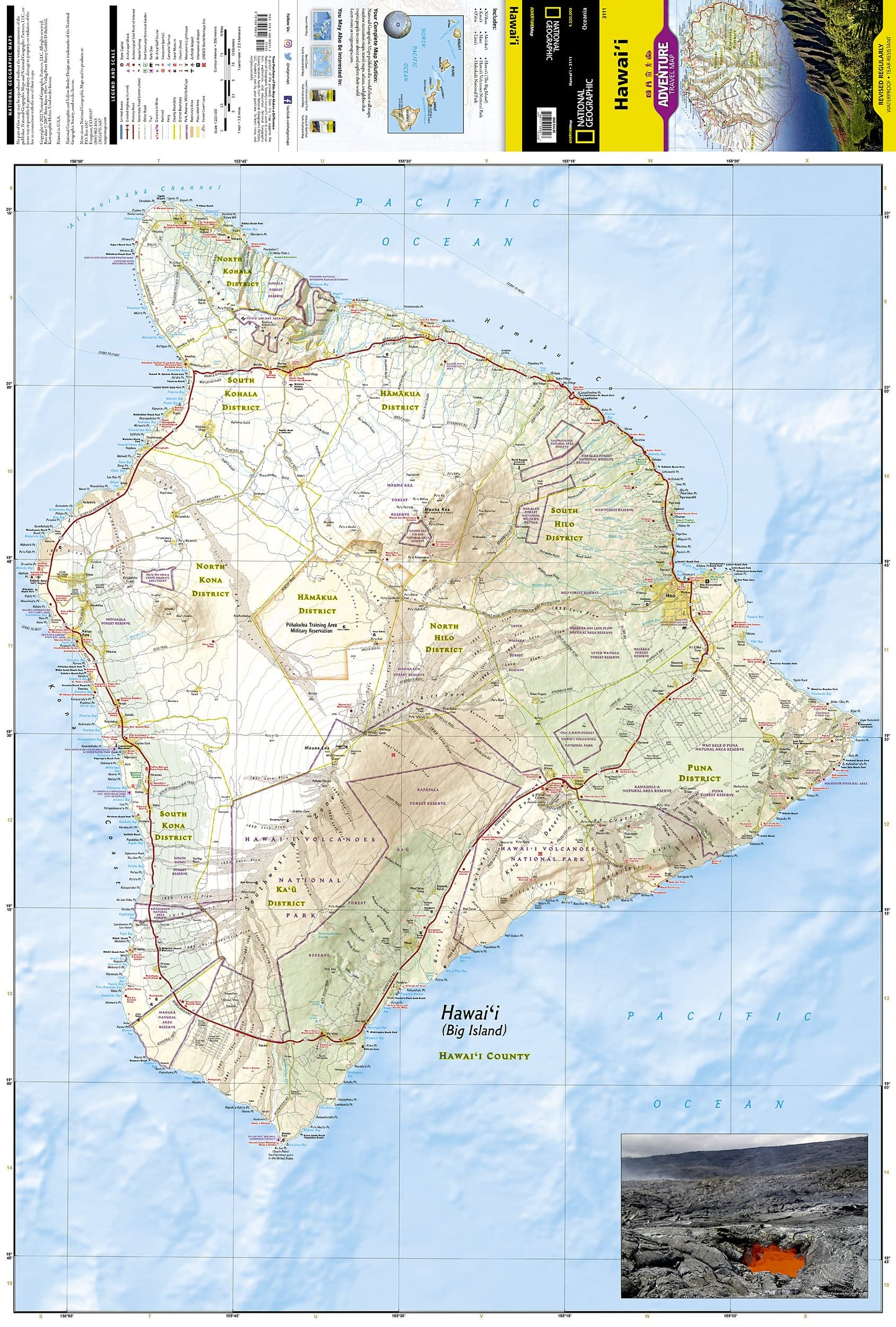 Hawaii Map (National Geographic Adventure Map, 3111)