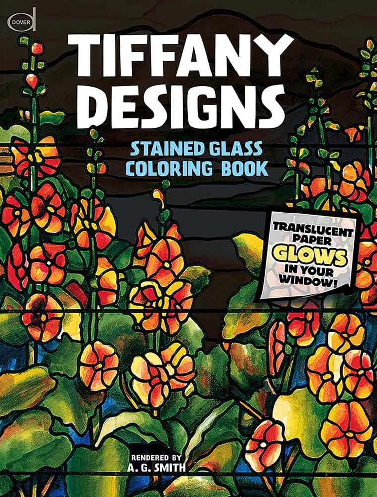 Tiffany Designs Stained Glass Coloring Book (Dover Design Coloring Books)