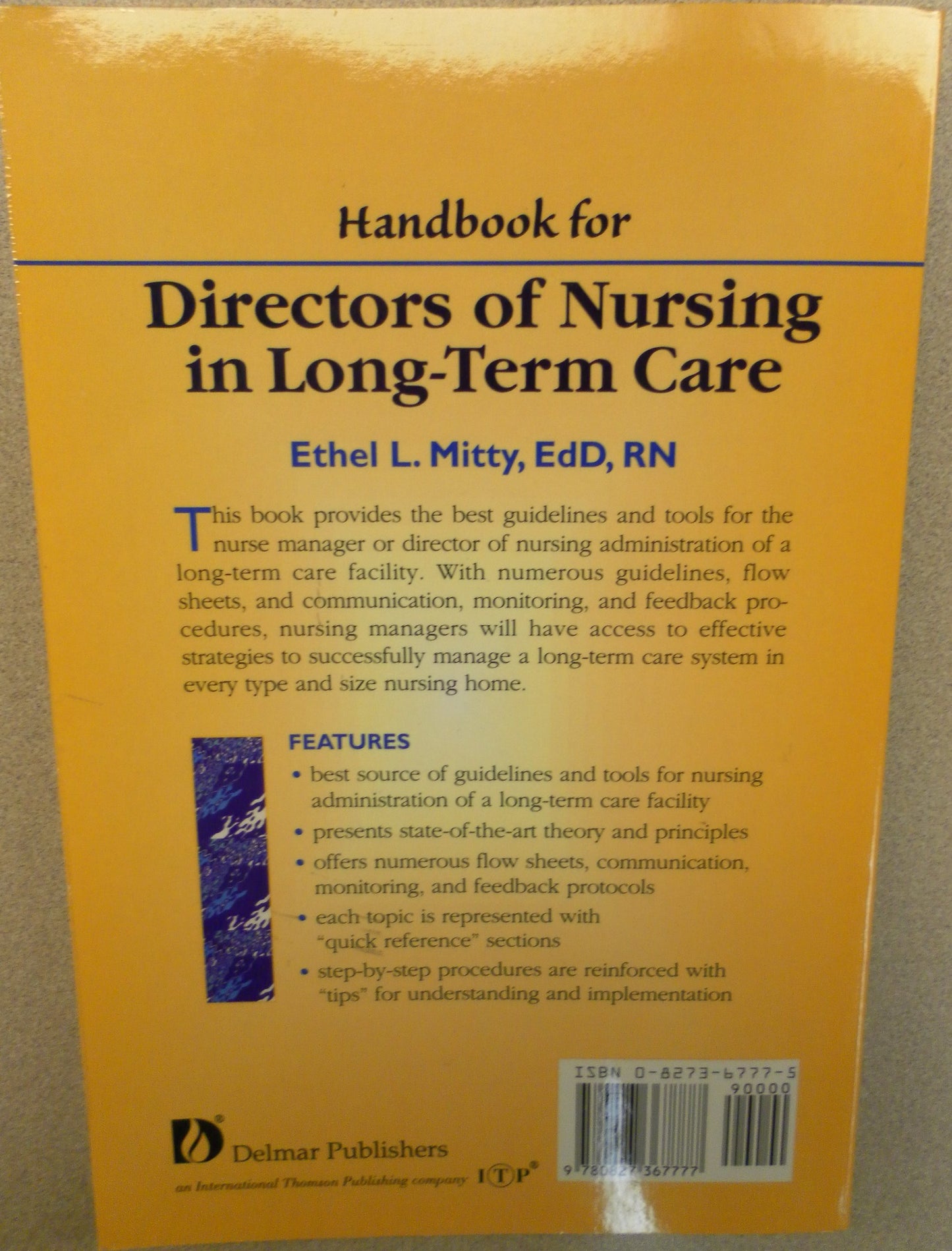 Handbook for Directors of Nursing in Long-Term Care