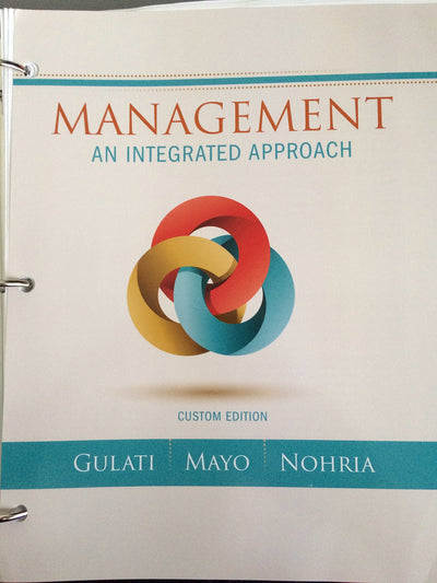 Management: An Integrated Approach