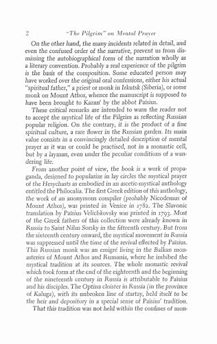 The Way of a Pilgrim