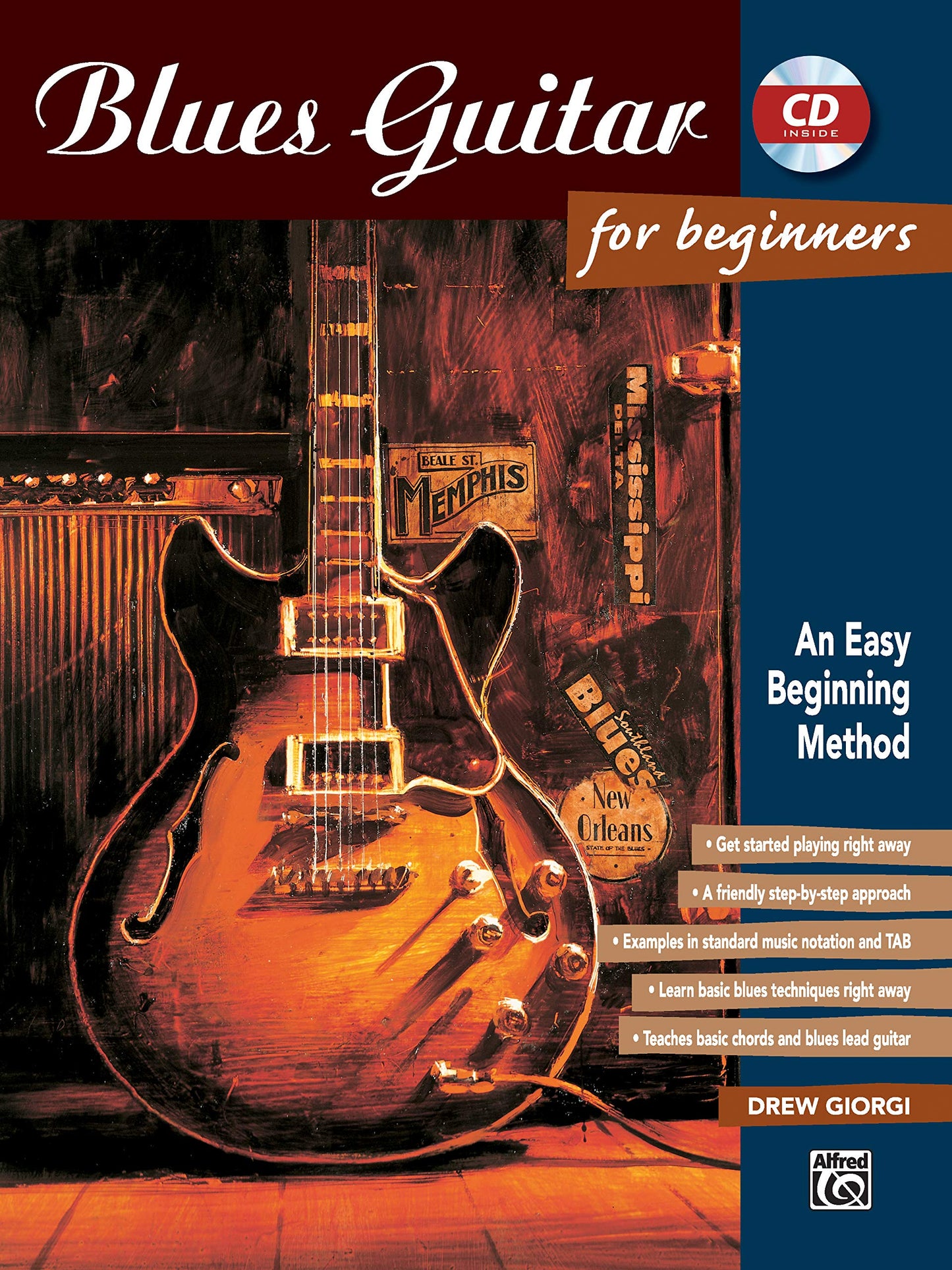 Blues Guitar for Beginners: An Easy Beginning Method, Book &