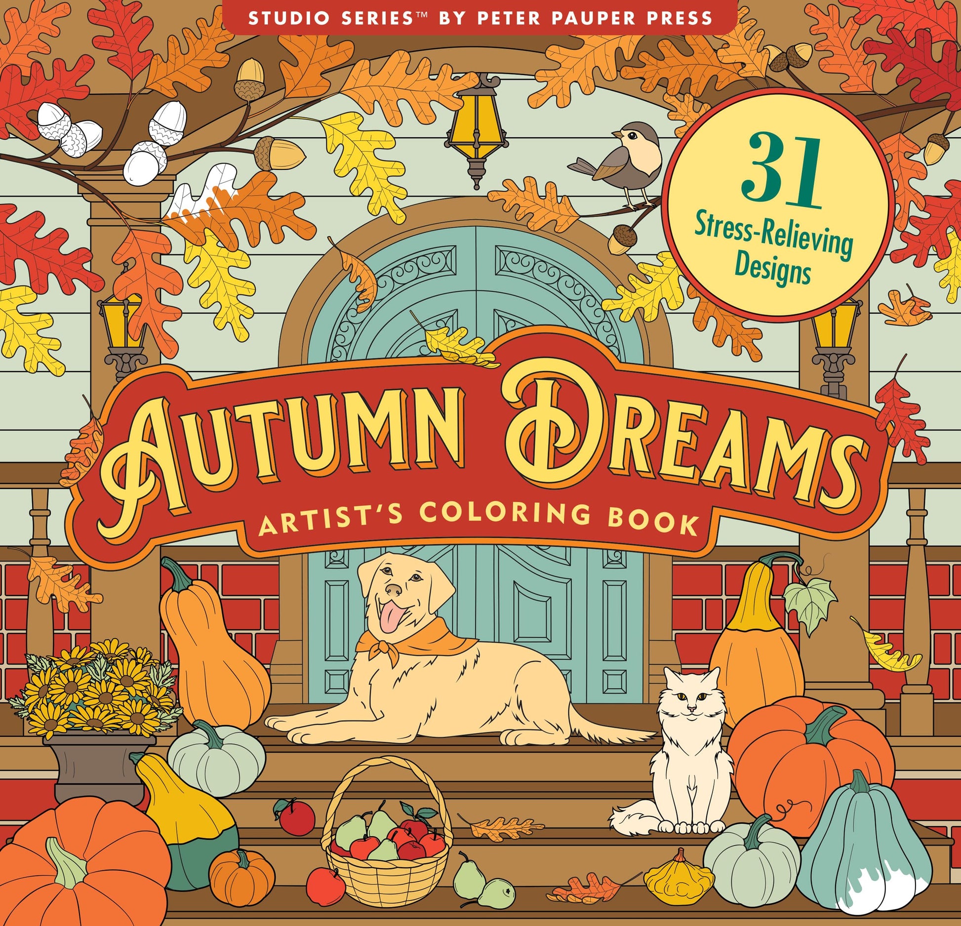 Autumn Dreams Coloring Book - 31 Stress Free Designs (Peforated Pages for Easy Removal) (Artist's Coloring Books)