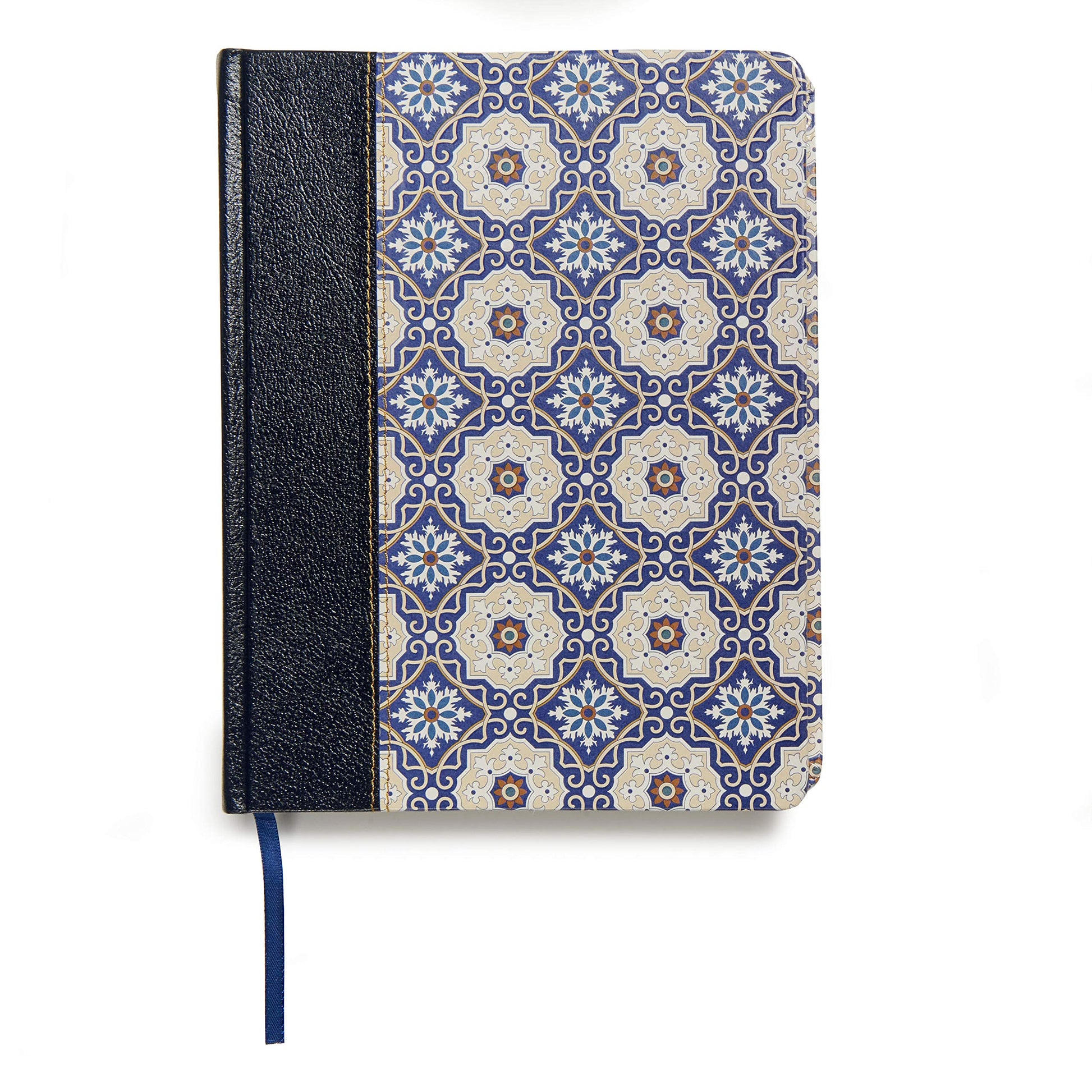 Biblia Reina Valera 1960 de apuntes. Letra grande, piel fabricada y mosaico crema y azul / NoteTaking Bible RVR 1960. Large print, Cloth over Board, Cream and Blue (Spanish Edition)