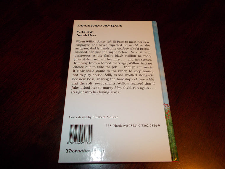 Willow — back cover