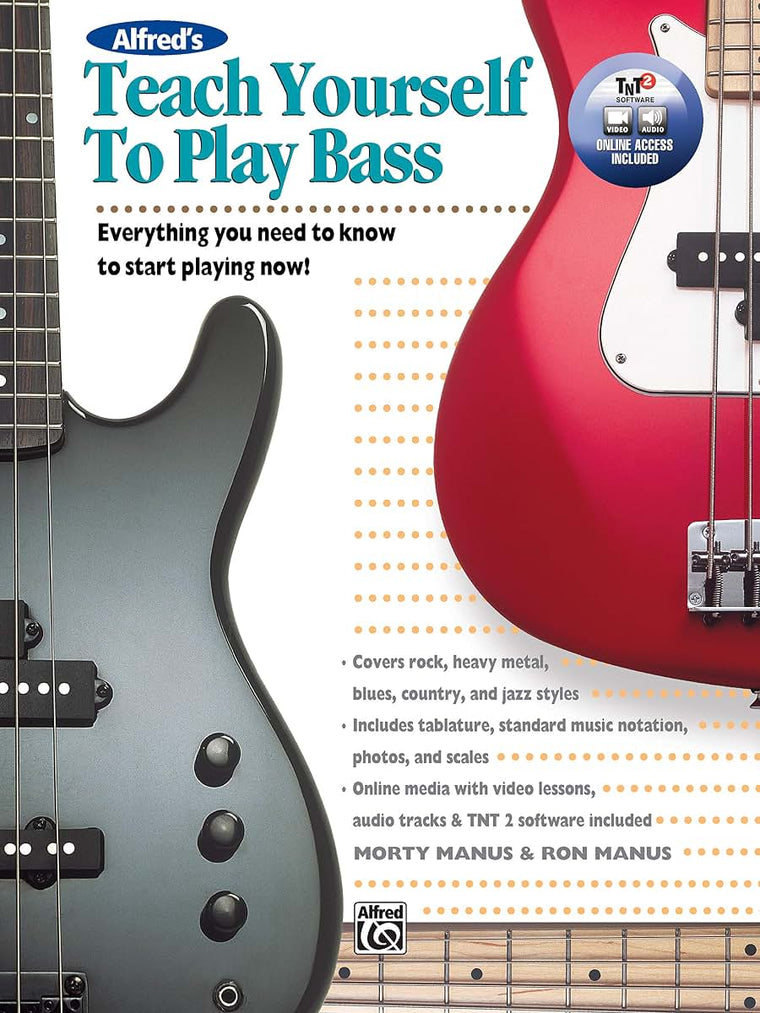 Alfreds Teach Yourself to Play Bass: Everything You Need to Know to Start Playing Now!, Book & Online Video/Audio/Software (Teach Yourself Series)
