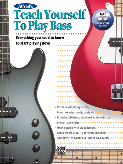Alfreds Teach Yourself to Play Bass: Everything You Need to Know to Start Playing Now!, Book & Online Video/Audio/Software (Teach Yourself Series)