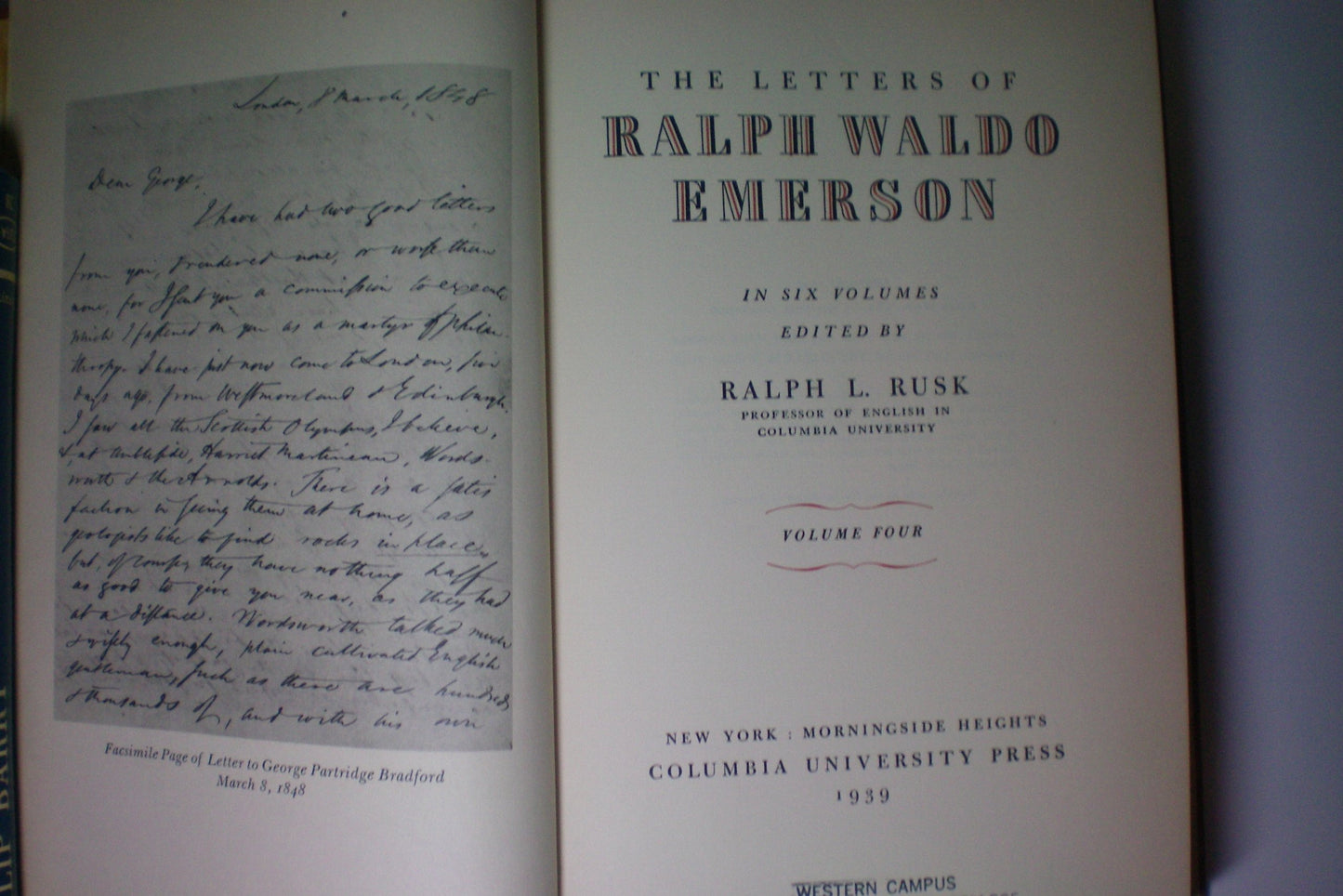 The Letters of Ralph Waldo Emerson