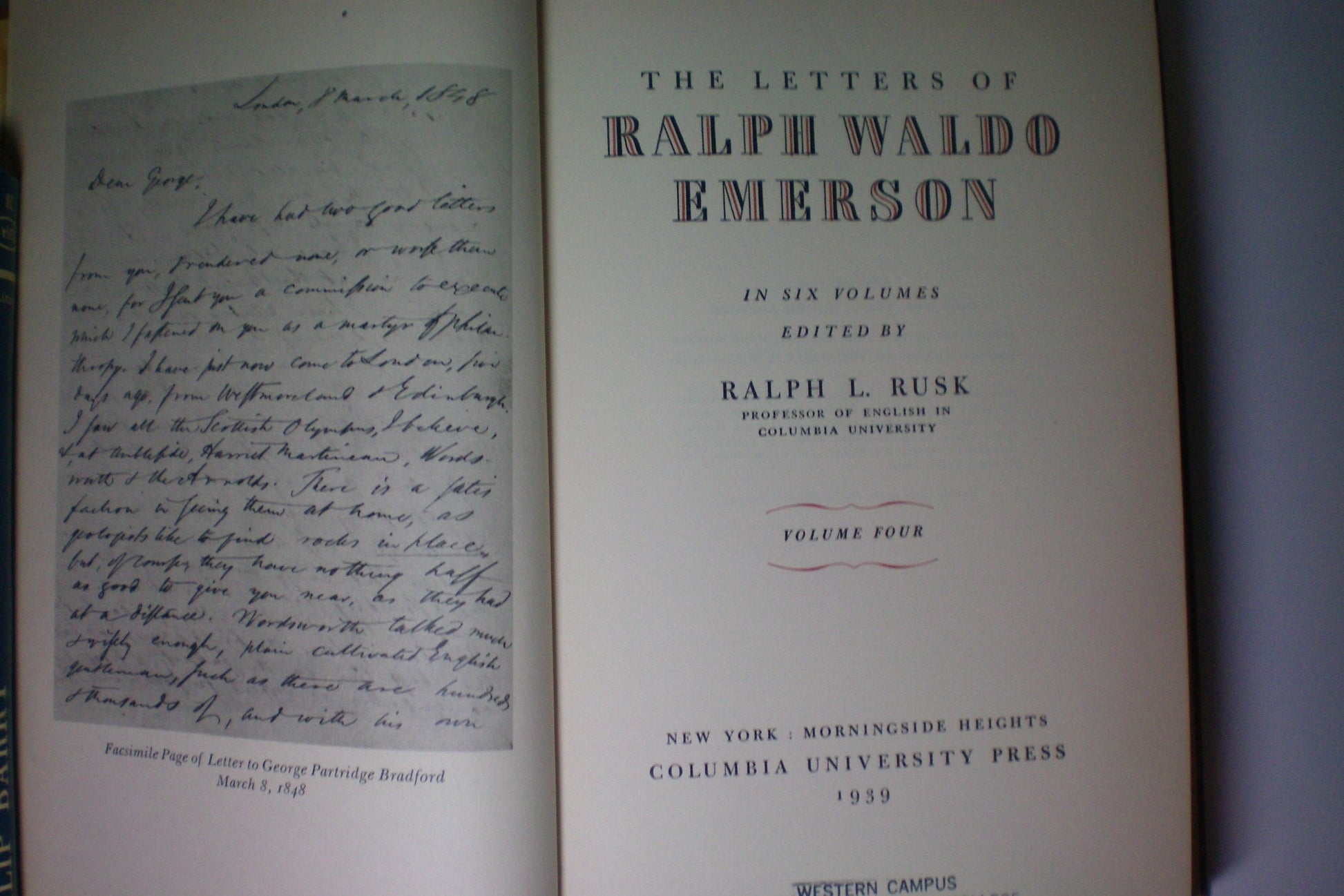 The Letters of Ralph Waldo Emerson