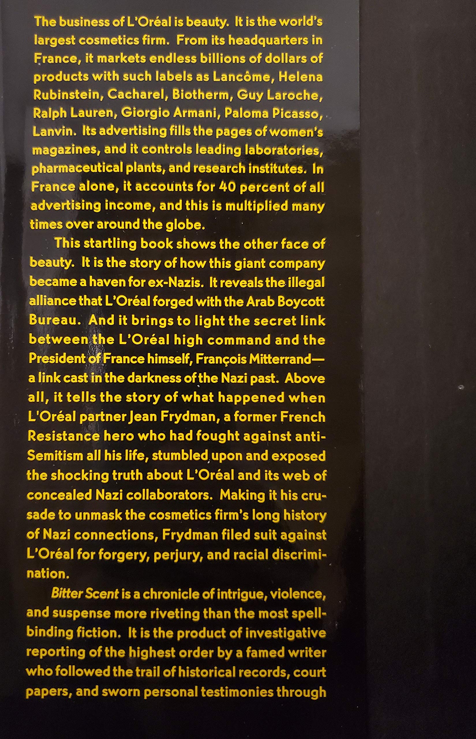 Bitter Scent: The Case of L'Oreal, Nazis, and the Arab Boycott