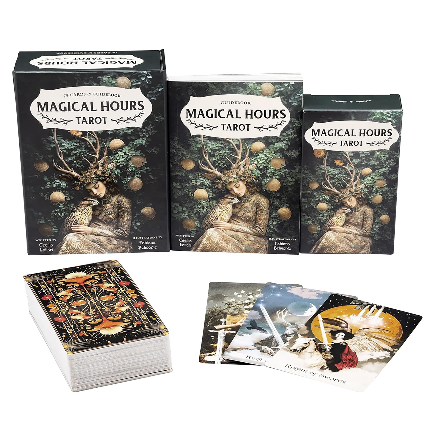 Magical Hours Tarot: 78 Lush Collage-Style Cards, Enchanting Divination Deck Steeped in Nature & Magic, Includes Full-Color 128-Page Illustrated Guidebook