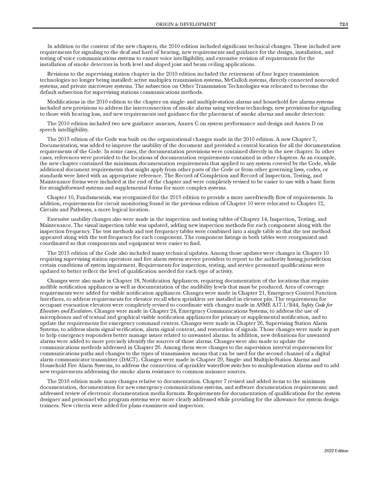 NFPA 72, National Fire Alarm and Signaling Code, 2022 Edition