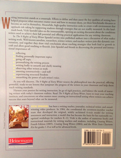 The 9 Rights of Every Writer: A Guide for Teachers