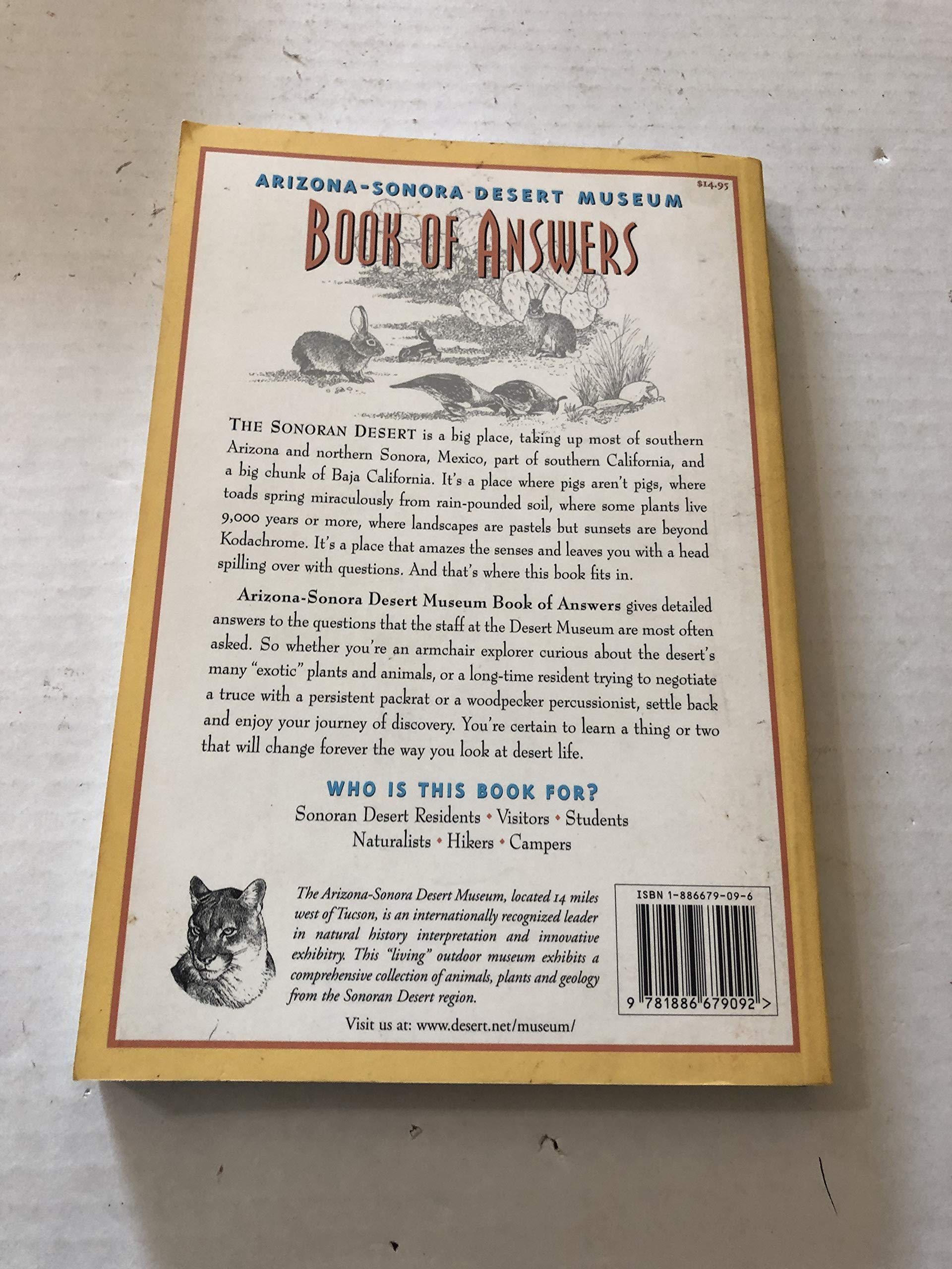 Arizona-Sonora Desert Museum Book of Answers