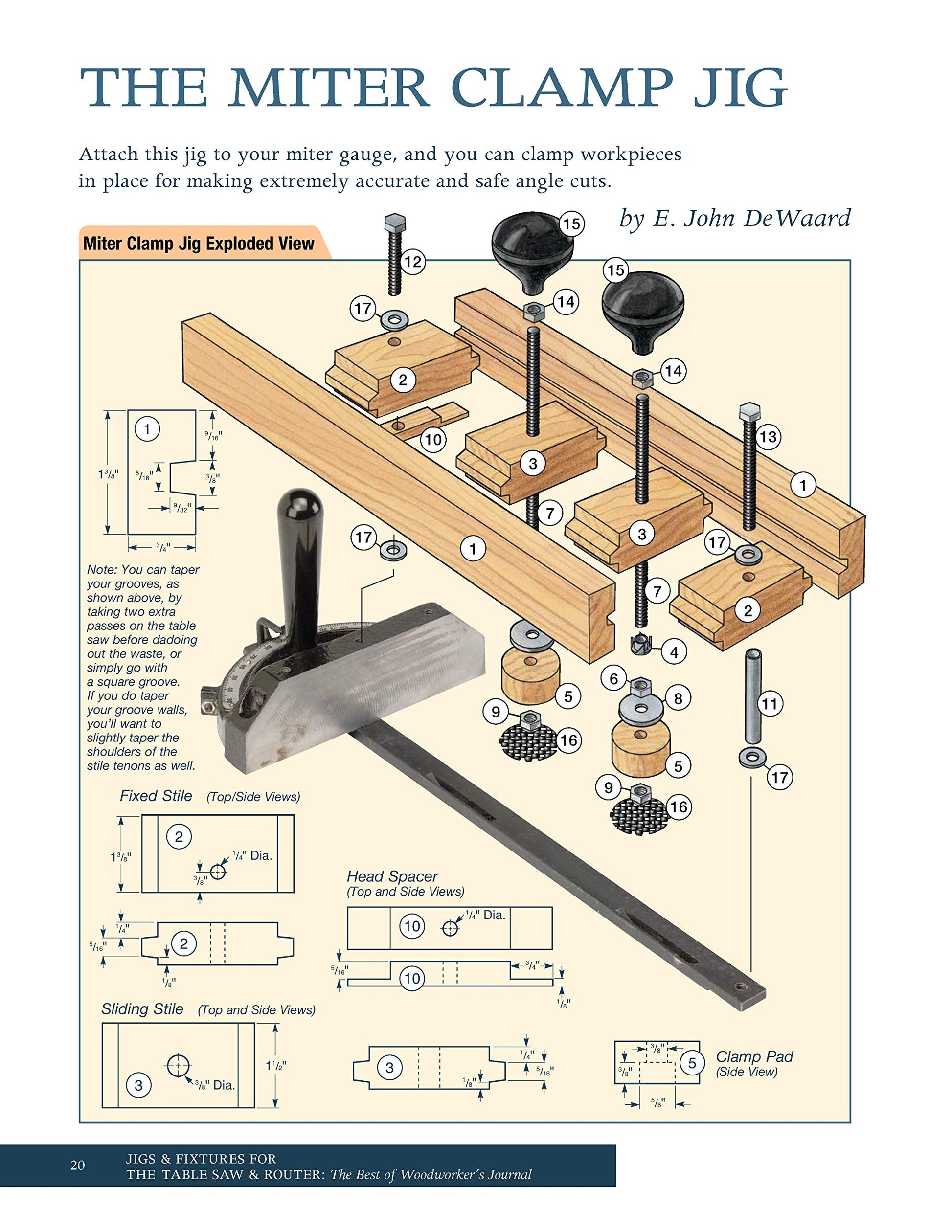 Jigs & Fixtures for the Table Saw & Router: Get the Most from Your Tools with Shop Projects from Woodworking's Top Experts (Fox Chapel Publishing) 26 Innovative Designs (Best of Woodworker's Journal)