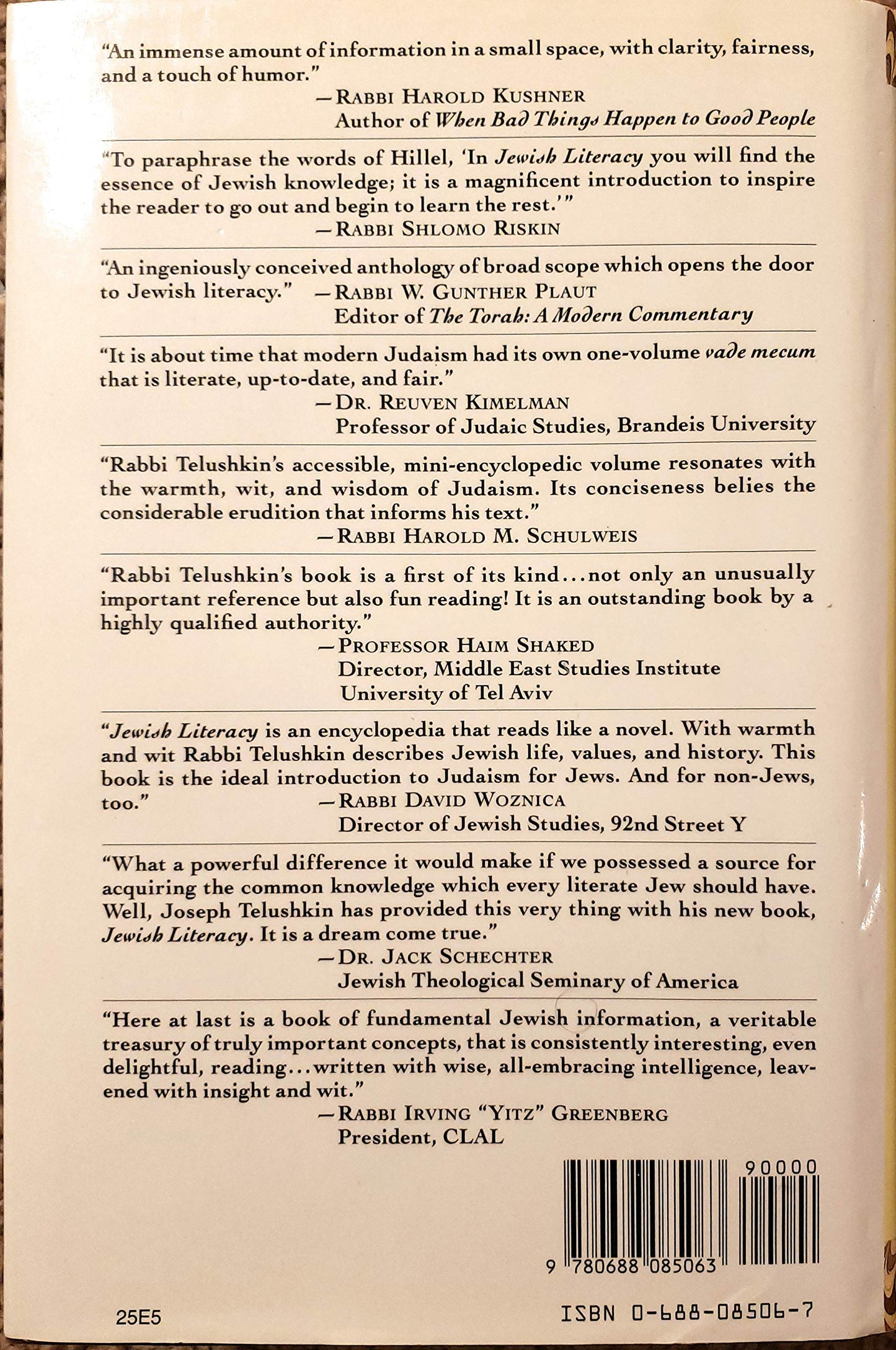 Jewish Literacy: The Most Important Things to Know About the Jewish Religion, Its People and Its History