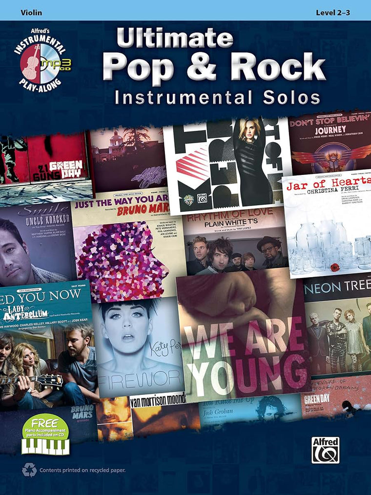 Ultimate Pop & Rock Instrumental Solos for Strings: Violin, Book & Online Audio/Software/PDF (Ultimate Pop Instrumental Solos Series)