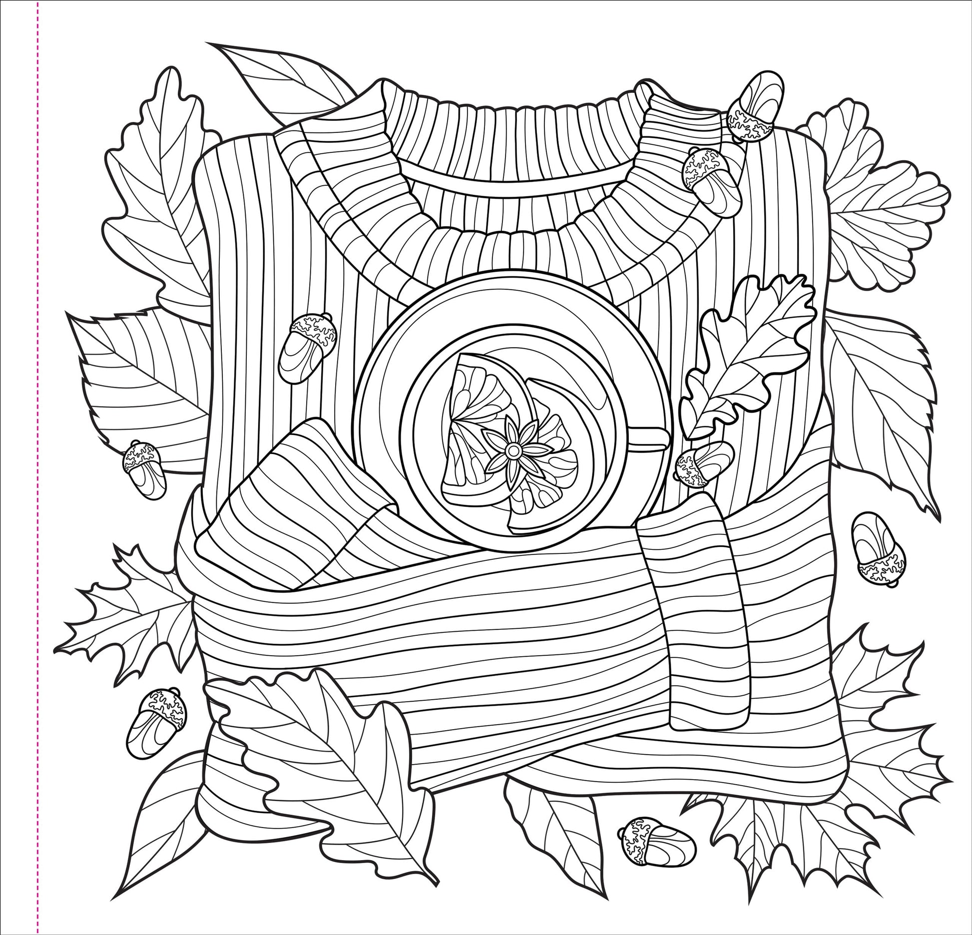 Autumn Dreams Coloring Book - 31 Stress Free Designs (Peforated Pages for Easy Removal) (Artist's Coloring Books)