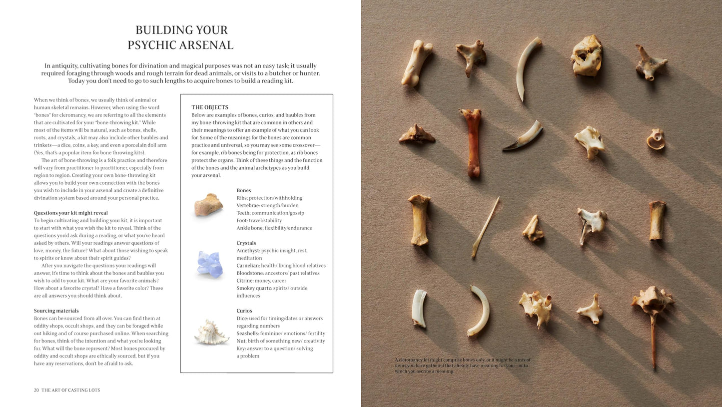 Throwing Bones, Crystals, Stones, and Curios: Includes 20 Unique Casting Boards for Divination and Insight