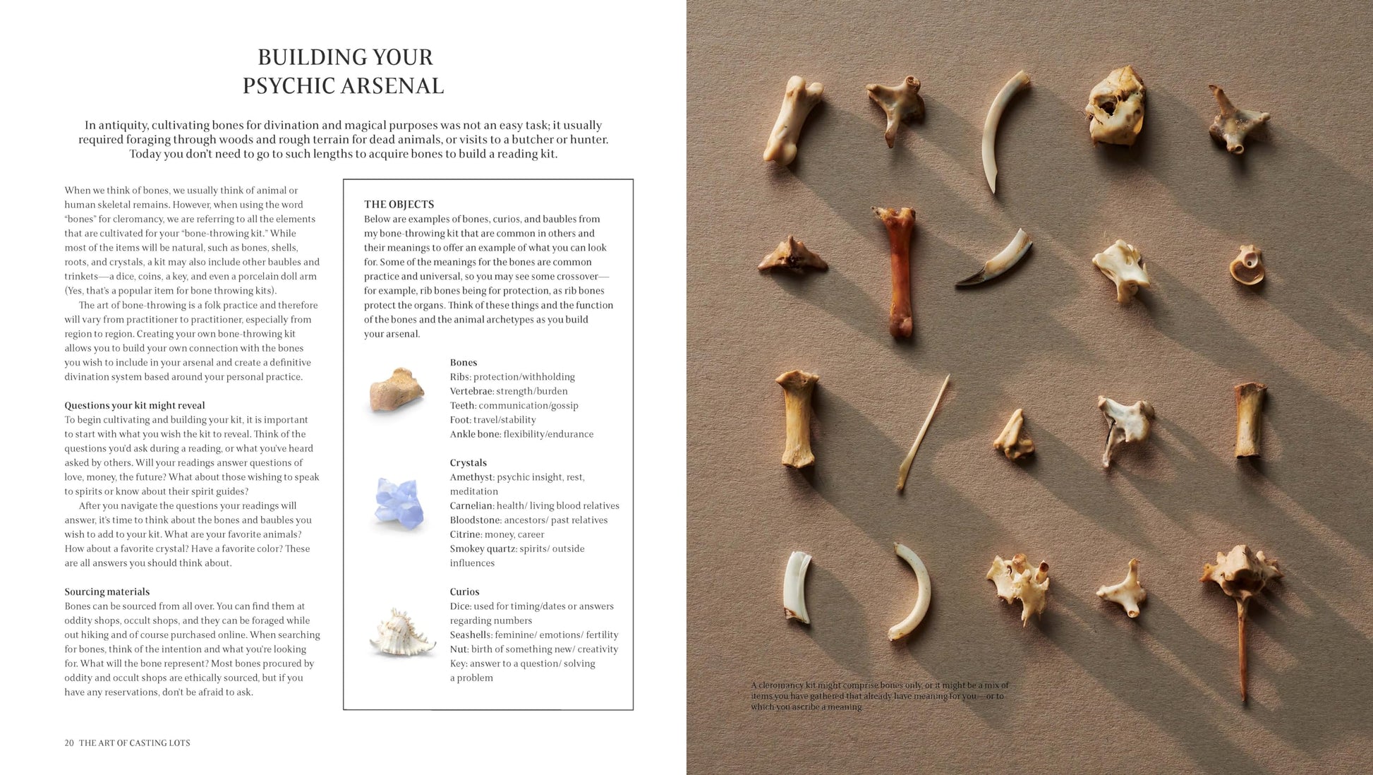 Throwing Bones, Crystals, Stones, and Curios: Includes 20 Unique Casting Boards for Divination and Insight