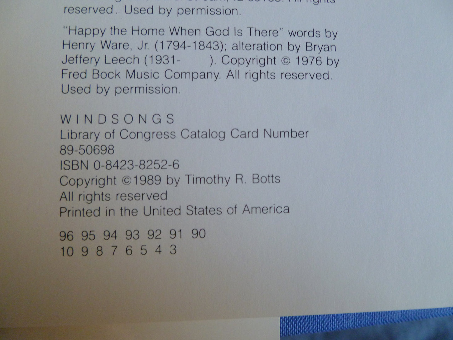 Windsongs: Sixty Calligraphic Interpretations of Hymns and Spiritual Songs with Notes by the Artist