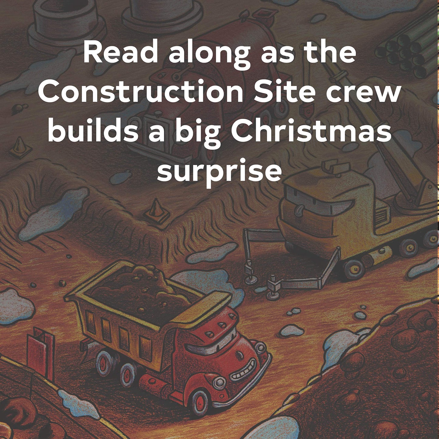 Construction Site on Christmas Night: (Christmas Book for Kids, Children's Book, Holiday Picture Book)