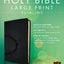 Premium Value Slimline Bible Large Print NLT, Crown (LeatherLike, Onyx)