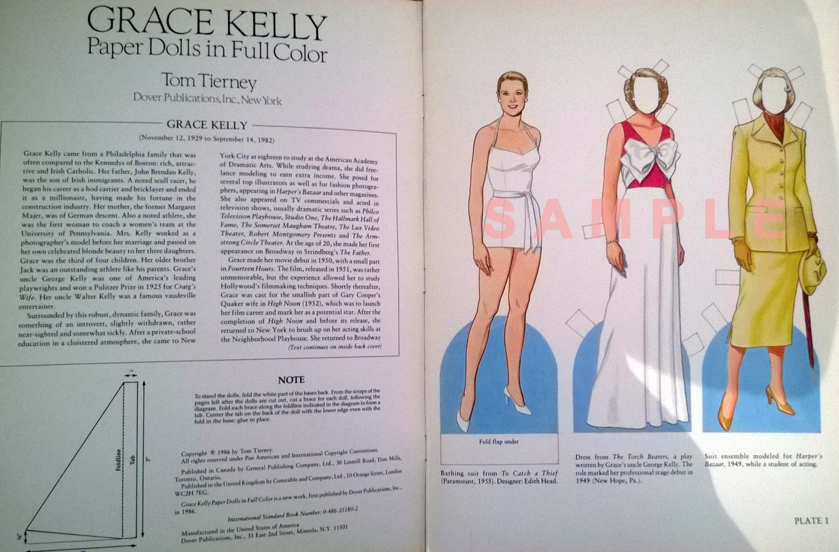 Grace Kelly Paper Dolls