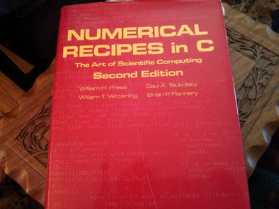Numerical Recipes in C: The Art of Scientific Computing, Second Edition